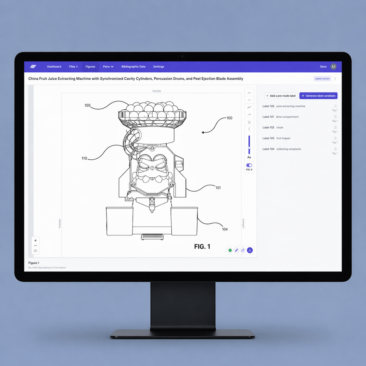 Ingenia Patent Drafting Interface